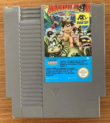 NES ~ The ADVENTURE ISLAND 2 ~ II ~ Nintendo Game NES-V7-AUS Cart Only Pal A - Image 1 of 4