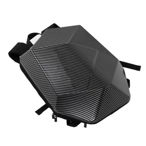 Hot Car Motorcycle Riding Backpack Waterproof Carbon Fiber Style ABS Expandable - Picture 1 of 12