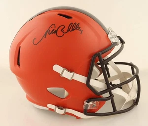 Casco da velocità Nick Chubb firmato Browns full-size (Beckett) Beckett testimone - Foto 1 di 3