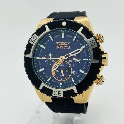 Invicta Aviator Men's Chronograph 48mm Rose Gold Steel 10ATM Diver Watch 22524 - Image 1 of 4