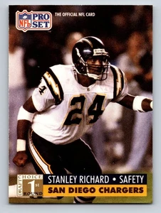 1991 Pro Set -  Stanley Richard #738 (RC) San Diego Chargers - Picture 1 of 2