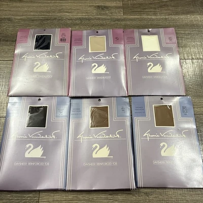 Lote de 6 pantimedias gloria vanderbilt - Talla C (5’6” y más) Foto 1 de 4