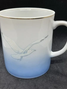 Vintage Penco Japanese Porcelain Mug Seagull Gold Trim - Picture 1 of 7