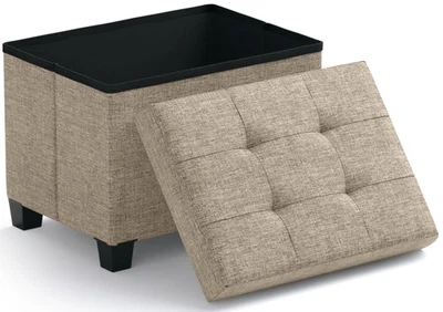 Ornavo Home Storage Ottoman Small Rectangle Ottoman with Legs, Foot Rest Stoo... - Image 1 of 4