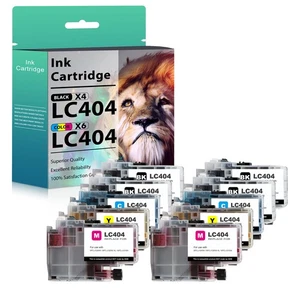 LC404 LC-404 Ink Cartridges Compatible with Brother LC404 MFC-J1215W MFC-J1205W - Picture 1 of 9