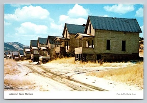 Madrid New Mexico Geisterstadt Vintage Fotochrome Postkarte 6x4 - Bild 1 von 2