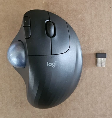 Logitech ERGO M575 Wireless Trackball Bluetooth Mouse Easy thumb control PC MAC - Image 1 of 4