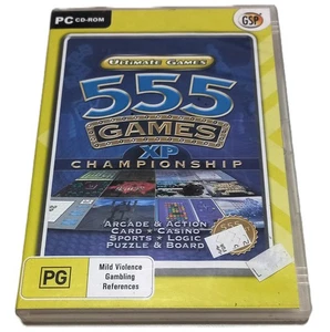 Ultimate Games - 555 Games XP Championship PC CD Rom Card Casino Arcade Board - Foto 1 di 2