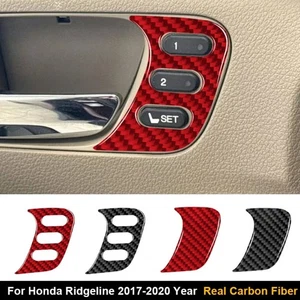 1PC Driver Door Handle Panel Sticker For Honda Ridgeline 2017-2020 Carbon Fiber - Picture 1 of 18