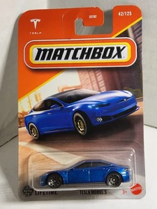 Matchbox 2025 - Tesla Model S - Azul. - JBN85 - Imagen 1 de 12