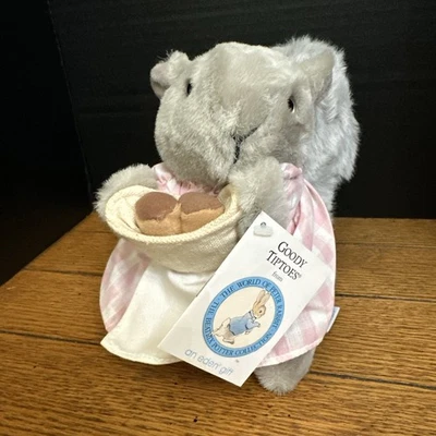 Vintage Beatrix Potter Plush Mrs Squirrel Goody Tiptoes Eden Toys Peter Rabbit - Image 1 of 4