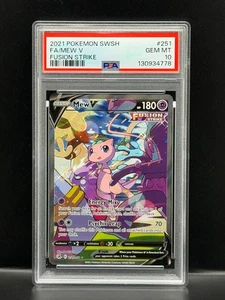 Mew V Full Art 2021 Pokémon Fusion Strike #251 PSA 10 Gem Mint SWSH - Bild 1 von 2