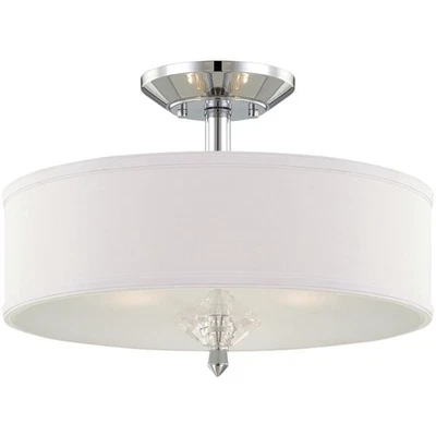 Fuente Designers 84211-CH Palaciega Montaje Semi-Flush Cromo Foto 1 de 2