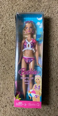 Barbie Surf's-Up Playa Barbie Muñeca Rubia Traje de Baño 2007 Mattel L9544 NUEVO Foto 1 de 4