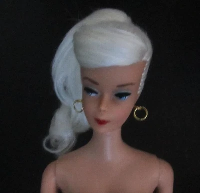 VINTAGE OOAK #5 PONYTAIL BARBIE W/ REROOTED Platinum Blonde  Silk Hair W/Outfit - Image 1 of 4