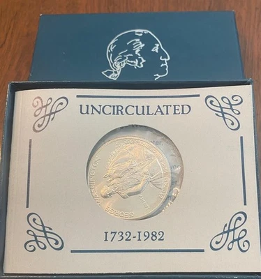 1982 US Uncirculated George Washington Half Dollar with OGP - Image 1 of 2