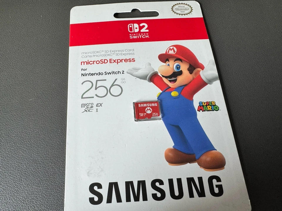 Nintendo Switch 2 Micro SD Express Card 256GB MARIO Edition Samsung Brand New - Image 1 of 1