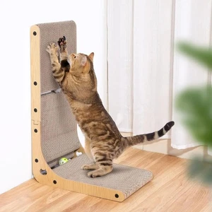 L-Shaped Cat Scratching Pad, 23.6 Inch, Cardboard, Suitable for Indoor Cats - Picture 1 of 6