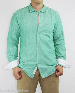 NWT DIESEL Men's SHARPY-RS Fashion slim Fit Green Casual Button Down Shirts - Picture 1 of 6