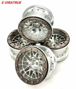 E-VIRATRUE 2.2''Alu Wheel For Axial SCX10&TRAXXAS TRX-4 Sport High Trail Edition - Picture 1 of 36