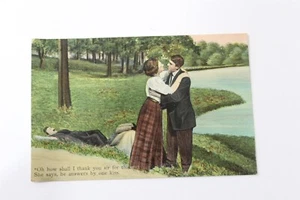 Theochrom Series Color Post Card Un-Posted One Kiss Reward  - Picture 1 of 9