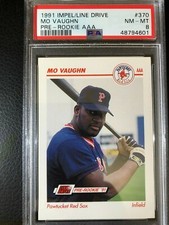 🔥 MO VAUGHN Red Sox 1991 Impel Line Drive Pre-Rookie AAA #370 PSA 9 MINT Pop 14