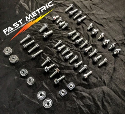 Kit de parafusos de corpo 64 peças SUZUKI RMZ250 RMZ450 RM125 RM250 para-lamas de plástico dirtbike - Imagem 1 de 4