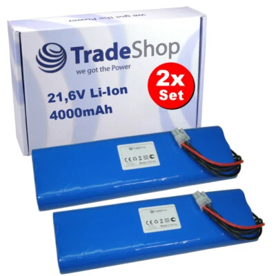 2x Li-Ion Akku 21,6V / 4000mAh für Husqvarna Automower 265 ACX Rasenroboter - Bild 1 von 4