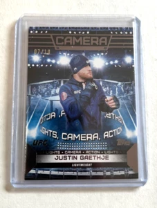 2024 Topps UFC Knockout Justin Gaethje Lights Camera Action Black /10 - Picture 1 of 5