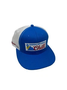 Coors Light Trucker Hat Keeping New Mexico Chill Balloon Fiesta Blue & White - Picture 1 of 17