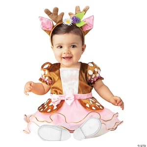 Baby Deer Tutu Costume Girl Infant Toddler Size 6-12 Mos Halloween Complete - Picture 1 of 4
