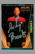 Avery Brooks Signed Star Trek DS9 Deep Space Nine Trading Card / 1997 Skybox