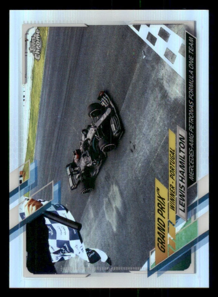 2021 Topps Chrome Formula 1 Refractors #149 Lewis Hamilton/Grand Prix Winners - Image 1 of 2