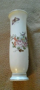 BUTTERFLY & FLOWER CERAMIC VASE - Picture 1 of 5