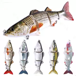 9.4'' 4.9oz Multi Jointed Big Swimbait Wobbler Sea Fishing Lure for Bass Pike - Picture 1 of 14
