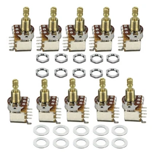 10PCS B500K Eje largo Cobre Guitarra Empuje Empuje Potenciómetro Control de volumen de olla - Imagen 1 de 9
