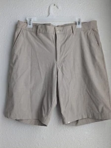 Callaway Golf Shorts Men’s Sz 34 Tan Beige Golf Sport Lightweight Mesh Pockets - Picture 1 of 12