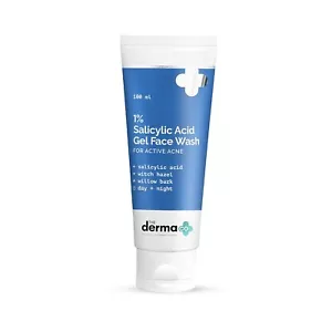 The Derma Co 1% Salicylic Acid Gel FaceWash with Salicylic Acid 100 ml Pack of 5 - Picture 1 of 8
