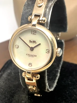 Reloj Mujer Coach 14504007 Cary Cuarzo Oro Rosa Brazalete Acero Inoxidable 26mm Foto 1 de 4