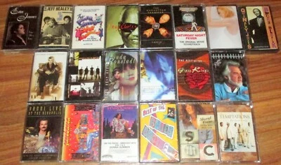 20 Cassette Tape Lot madonna sheryl crow kenny rogers blues brothers jeff healy - Image 1 of 4