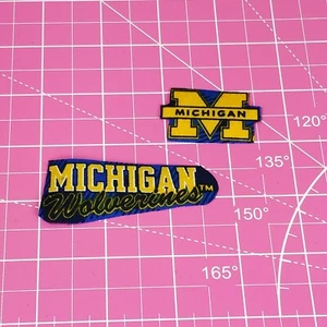Michigan Wolverines Fabric Iron-On Applique Sport Logo - Picture 1 of 3