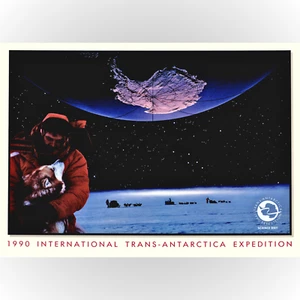 1990 International Trans-Antarctica Expedition Poster - Picture 1 of 2
