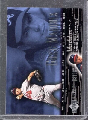 2002 Upper Deck Piece of History Greg Maddux #50 Atlanta Braves - Image 1 of 2