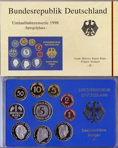 BRD Kursmünzensatz 1998 F   PP - Bild 1 von 2