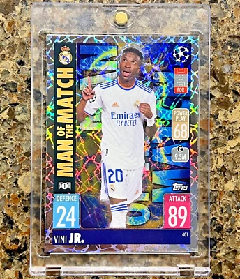 Vinicius Junior 2021 Topps Match Attax UCL Man of the Match Real Madrid Vini Jr. - Image 1 of 4
