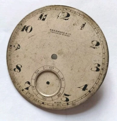 EBERHARD & Co. Swiss Vintage Dials from Pocket watch.Metal.For parts. - Image 1 of 4