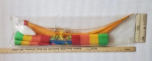 Rainbow Boat Kite World Market Cost Plus 24 x 19 x 24 inch New Old Stock Wood - Picture 1 of 12