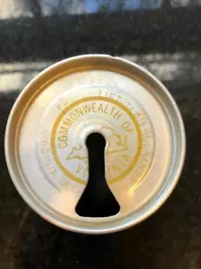 SELTENE 1960er Jahre national böhmische frühe Pull Tab Bierdose/Virginia steuergestempelte Oberseite - Bild 1 von 1