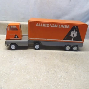 Vintage Tonka Mini Allied Van Lines #1 Semi Truck + Trailer, 15.25" - Picture 1 of 15