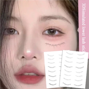 Cosmetics Lower Eyelash Tattoo Stickers Tools Beauty Fake Eyelashes Waterproof # - Picture 1 of 20